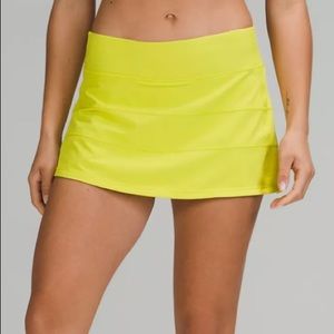 Lululemon Pace Rival Skirt Regular * Yellow